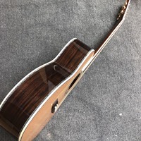 Guitare électro-acoustique 40 pouces avec égaliseur, table en cèdre massif, dos en palissandre, manche en acajou et binding en érable – Meilleur prix de gros