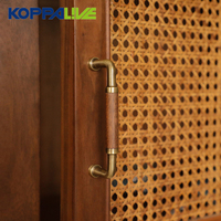 Poignées de meubles en bois de noyer de luxe modernes Koppalive, poignées de tiroir en laiton massif, poignées de porte de cuisine, quincaillerie de meubles en gros