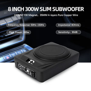 Caisson de basses sous le siège de <span class=keywords><strong>voiture</strong></span>, amplificateur intégré, 8 pouces, puissance, siège fin, petit canon en acier, caisson de basses de <span class=keywords><strong>voiture</strong></span> - Product Image 4