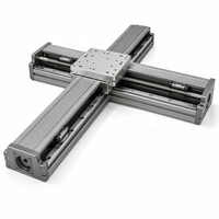 Module linéaire de précision semi-fermé en alliage aluminium-magnésium avec vis à billes, pour système de levierage croisé XYZ à deux axes
