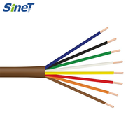 Harga Pabrik Kabel THERMOSTAT 500 FT Reel 2 Core 18AWG SOLID 2 3 5 7 10 Core 150V Rated Warna Coklat