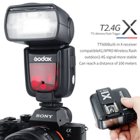 Flash para Cámara Godox TT600 2.4G Inalámbrico Speedlite + Transmisor X2T Disparador de Flash Inalámbrico para Canon Nikon Fujifilm