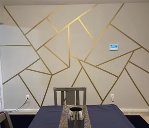 Carta da Parati Murale in Filo Metallico Geometrico Personalizzata, Design Impermeabile per Sfondo TV, Camera da Letto e Divano, Decorazione per Hotel - Product Image 4