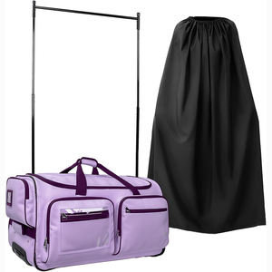 Free sample Dance Costume Duffel Rolling Dance Bag with Rack, Best Selling <b>Wheeled</b> Collapsible Rolling Garment Rack/<b>Luggage</b> Bags - Product Image 1