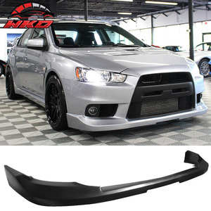 Fits For Mitsubishi Lancer EVO X 08-15 OE Style Front Bumper Lip Spoiler <b>Splitter</b> PU Auto Parts Automotive Accessories - Product Image 1