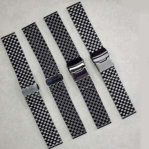 Dernier modèle de <span class=keywords><strong>bracelet</strong></span> de <span class=keywords><strong>montre</strong></span> en acier inoxydable poli mat à 7 maillons courbes avec fermoir déployant - Product Image 6