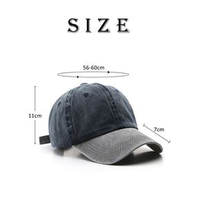 Gorras de Béisbol Lisas de Dos Tonos, Estilo Dad Hat, Unisex, de 6 Paneles, de Tela de Algodón, Talla Ajustable, Sin Estructura, Precio de Fábrica - Product Image 3