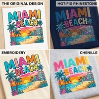 Patchs thermocollants EYD Apparel, logo personnalisé, autocollants en chenille à repasser pour vêtements, t-shirts, sweats à capuche, transfert thermique DTF