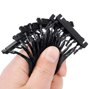 Machine à extensions <span class=keywords><strong>de</strong></span> cheveux en plastique 6D avec pinces et <span class=keywords><strong>boucle</strong></span> en C pour kit d'extensions <span class=keywords><strong>de</strong></span> cheveux sans trace <span class=keywords><strong>de</strong></span> 2e génération (40 pièces) - Product Image 4