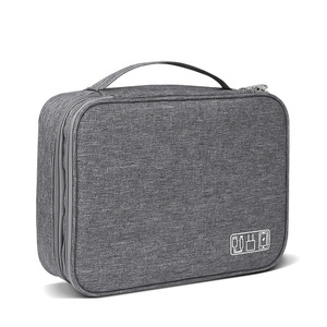 Sac de rangement de voyage rectangulaire en polyester, organisateur polyvalent pour les voyages avec plusieurs compartiments - Product Image 1