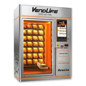 Distributeur automatique de nourriture chaude VendLife en acier inoxydable avec écran tactile de 32 pouces, options de paiement multiples, capacité de 108 à 168 pièces - Product Image 1