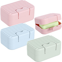 Boîte à Savon Carrée Moderne en PP, Portable et Incassable, Anti-Fuite avec Couvercle – Idéale pour les Voyages et l'Extérieur – Meilleure Vente