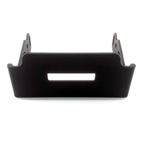 Supports de barrière de porte en aluminium noir avec revêtement poudré, usinés CNC et moulés sur mesure, pour montage de feux de voiture et feux antibrouillard