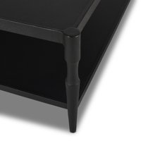 Table basse moderne de luxe léger, table centrale minimaliste en bois massif pour salon domestique