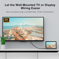 Câble vidéo HDMI 2.1 mâle-mâle haute vitesse personnalisé 4K/8K UHD 60Hz/120Hz pour moniteur, projecteur, home cinéma (options 3m/5m)