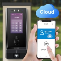 Système de contrôle d'accès CT10 Cloud Ethernet WiFi Mifare RFID avec interphone VoIP, code QR, BLE, NFC et application smartphone pour appartement