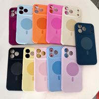 Coque de téléphone magnétique en silicone antichoc avec protection intégrale de l'appareil photo pour iPhone 18 Pro Max, compatible également avec iPhone 17, 16, 15 Pro Max