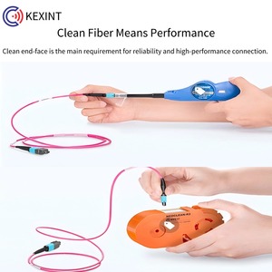 KEXINT 3x12 Cable de conexión de fibra óptica macho a macho con polaridad de intercambio de empuje de tracción 9 <span class=keywords><strong>mm</strong></span> MTP Pro PBT tubo suelto chaqueta de <span class=keywords><strong>PVC</strong></span> hecha de cobre - Product Image 5