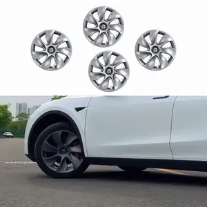 4-teiliger 19-zoll-Hub 2023 Hubcap Leistungsersatz rechte&linke Kappe Vollfelgezubehör Radbezug für Tesla Model Y