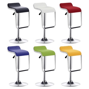 热销工业风人体工学可调节皮革商务中世纪现代风格吧凳（2 件套）适用于厨房、餐厅、酒店 - Product Image 2