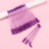 Mini baguette de mascara à double extrémité en nylon, 20 pièces/paquet, brosse de nettoyage pour extension de cils, brosse de maquillage