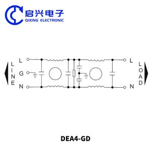 DEA4-GD hiệu suất cao đường sắt cài đặt 3A 6A 10A 20A 230V Single phase AC <span class=keywords><strong>EMI</strong></span> Lọc - Product Image 6