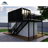 Café à deux étages, café modulaire préfabriqué extérieur Expérience de café améliorée