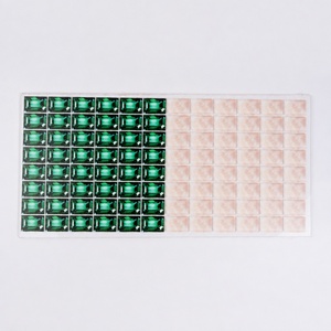 Mahjong americano de acrílico de cuatro capas con bloques de color, hecho a mano, con impresión interna, modelo Green Water Diamond. - Product Image 1