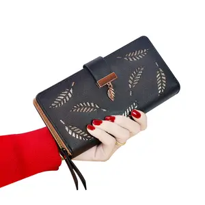 नई महिलाओं के पर्स लक्जरी गिरावट के लिए क्षैतिज सेल फोन पर्स कार्ड धारक पु चमड़े के पर्स महिलाओं के फैशनेबल