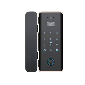 ล็อคประตูกระจกอัจฉริยะพร้อมระบบจดจำใบหน้า 3 มิติ ลายนิ้วมือ รหัสผ่าน Wi-Fi แอป Tuya ระบบจัดเก็บข้อมูลบนคลาวด์ สแตนเลสสตีล - Product Image 2