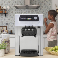 Nouvelle machine à glace italienne automatique commerciale à compresseur, haute productivité, à base de fruits, pour boulangerie, restaurant, usage domestique, 220V