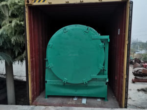 Machine de fabrication de charbon de bois de biomasse carbonisé par coquilles de palmier de type rotatif - Product Image 6