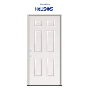 <span class=keywords><strong>Porte</strong></span> <span class=keywords><strong>d</strong></span>'<span class=keywords><strong>entrée</strong></span> principale prémontée à droite en acier apprêté à 6 panneaux pour chambre à coucher - Product Image 1