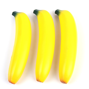 Pelota Antiestrés de Espuma de Poliuretano con Forma de Plátano, Personalizable con Logotipo, Juguete Antiestrés de Fruta, Pelota de Plátano para Apretar - Product Image 1