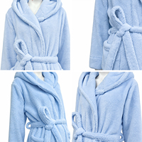 Peignoirs en fourrure pour femmes en gros, 100 % polyester, peignoir d'hiver thermique en polaire respirant, logo personnalisé