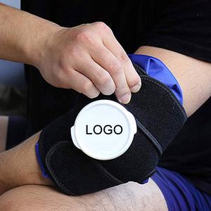 كيس ثلج أزرق الأكثر مبيعًا للعلاج الساخن والبارد، أكياس ثلج قابلة لإعادة الاستخدام مع رباط دعم مرن للركبة والكوع - Product Image 2