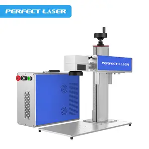 Perfekt Laser 20 W 30 W 50 W QR-Code Etikett Datum Buchstabe Lampe Metall günstig Desktop-Bandfaser-Laser-Markiermaschine