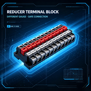 Bloc de bornes à visser sur rail DIN pour connexion de fils, idéal pour le câblage des armoires électriques - Product Image 5
