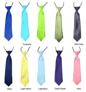 Cravate Nœud Papillon Unie pour Enfants Garçons Filles Étudiants Tenue de Scène Photographie Cérémonie de Remise des Diplômes Noir - Product Image 2