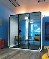 Cabine d'enregistrement mobile insonorisée moderne, cabine téléphonique, entrepôt silencieux extérieur, salle de batterie personnalisée, streaming en direct, KTV, centre commercial, bureau