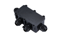 Boîte de jonction électrique étanche IP68 boîtier à 4 voies compatible divers types de câbles boîte de connexion d'instruments électroniques