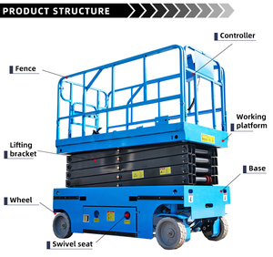 ลิฟท์ยกแบบกรรไกร13-59ft แพลตฟอร์มไฟฟ้าไฮดรอลิกไฟฟ้าขนาดเล็กขายดี - Product Image 5