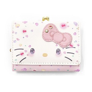 Cartera Corta Katie de 50 Aniversario, Diseño Retro de Cara de Gato y Lazo, Estilo JK Lolita, Linda Cartera Tri-Plegable KT Hecha en China - Product Image 1