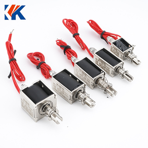 KK-0826B DC5V 6V 12V <span class=keywords><strong>24V</strong></span> 긴 스트로크 푸시 풀 강력한 견인 전자기 액추에이터 DC 잠금 푸시 풀 튜브 마이크로 전자기 - Product Image 5