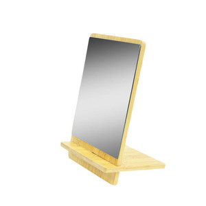 Nordic style makeup mirror desktop <b>dressing</b> table, simple bamboo material, suitable for home, bedroom, girls', student - Product Image 2