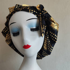 बड़े आकार में सैटिन की दोहरी परत वाली महिला बेबी माँ डिजाइनर बहन सोमाली करइस सैटिन बोननेट - Product Image 4