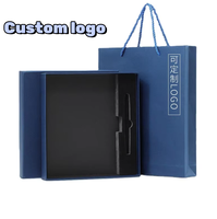 Coffret Cadeau de Noël Prêt à l'emploi avec Logo Personnalisé, Écologique, Marque Yilan, comprenant un Carnet A5 et un Stylo – Idéal pour les Occasions Spéciales