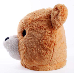 B952 Halloween divertente adulto peluche <span class=keywords><strong>orso</strong></span> animale maschera per la testa costumi per Cosplay partito morbido a pieno volto carino <span class=keywords><strong>orso</strong></span> testa maschera - Product Image 2