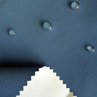 Tissu imperméable en nylon mat 300D, sergé taslon / taslan avec revêtement laiteux humide pour manteau