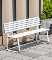 Banc de parc, banc long d'extérieur, siège de repos pour centre commercial, jardin, balcon, communauté résidentielle et chaise de loisirs pour cour